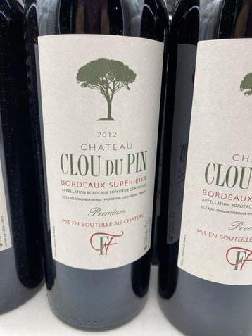 2012 Chateau Clou du Pin - Bordeaux - 12 Flessen (0.75