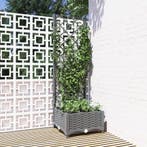 vidaXL Plantenbak met latwerk 40x40x121,5 cm polypropeen, Verzenden, Nieuw