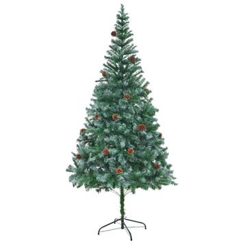 vidaXL Kunstkerstboom met dennenappels 210 cm, Divers, Verzenden