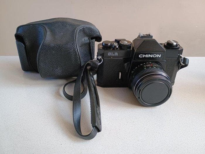 Chinon SLR / CS-4 / 3 prime lenzen M42-vatting Single lens, Audio, Tv en Foto, Fotocamera's Analoog