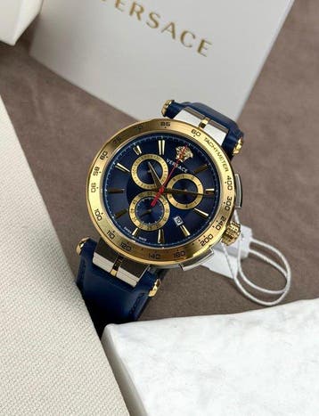 Versace - Aion Chronograph Date Blue/Gold - VE6CA02 23 -