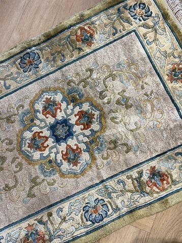 Soie chinoise - nettoyée - Tapis - 95 cm - 62 cm, Nieuw