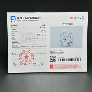 Gecertificeerde jadeiet (A-jade) Natuurlijke