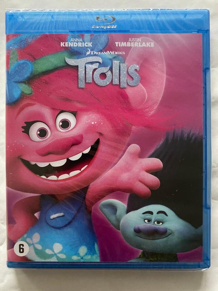 TROLLS (IN SEAL) (BLURAY), Cd's en Dvd's, Blu-ray, Gebruikt