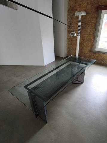 Alias - Mario Botta - Eettafel - Scriptie - Glas, Staal, Antiek en Kunst