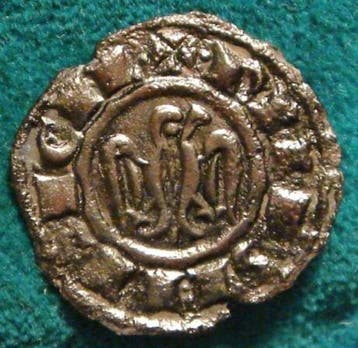 . Italië, Sicilië Federico II (1197-1250). Denaro  Testa di