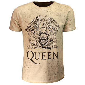 Queen Crest Dip Dye T-Shirt - Officiële Merchandise
