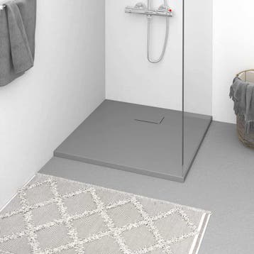 vidaXL Douchebak 90x90 cm SMC grijs, Doe-het-zelf en Bouw, Verzenden, Nieuw