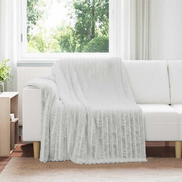 vidaXL plaid Grijs 200 x 150 cm 0.8 kg Fleece, Maison & Meubles, Verzenden
