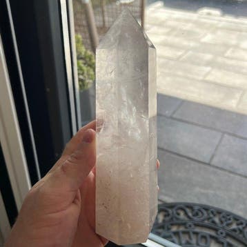 Rock crystal tower excellent Kristal - Hoogte: 19.7 cm -