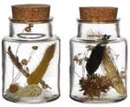 Vaasje Naturel met kurk incl. droogbloemen 10×7 cm per stuk, Hobby en Vrije tijd, Nieuw