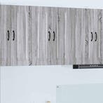 vidaXL Keuken Kast Kalmar 2 pcs Grijs Sonoma 30 x 31 x 80 cm, Huis en Inrichting, Kasten | Overige, Verzenden, Nieuw