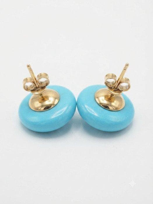 Turquoise - Zilver - Oorbellen, Antiek en Kunst, Curiosa en Brocante