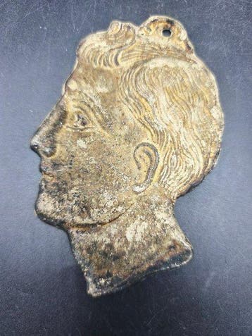 Votiefgeschenk (3) - Metaal, Verzilverd - 1850-1900, Antiek en Kunst