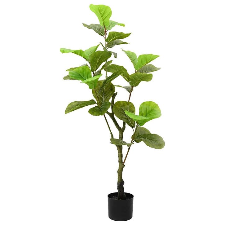 vidaXL Kunstficussenboom 30 blaadjes 125 cm groen, Huis en Inrichting, Woonaccessoires | Kunstplanten en Kunstbloemen, Nieuw, Verzenden