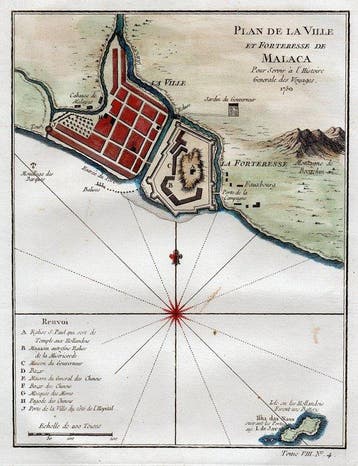 Maleisië - Malakka; N. Bellin - Plan de la Ville et, Nieuw