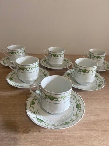 Haviland & Co. Limoges - Haviland - Koffieservies voor 6
