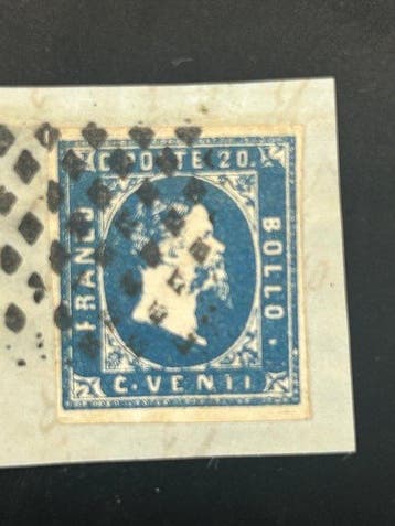 Anciens états italiens - Sardaigne - 20 centièmes : émission