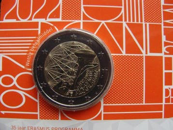 Nederland. 2 Euro 2022 Erasmus (4 stuks) (Zonder, Postzegels en Munten