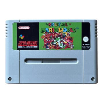 Brutal Mario World - EUR (ROMHACK) (LOSSE CASSETTE), Games en Spelcomputers, Verzenden, Nieuw