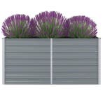vidaXL Plantenbak verhoogd 160x80x77 cm gegalvaniseerd staal, Tuin en Terras, Verzenden, Nieuw