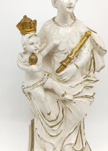 Figuur - Notre Dame de Basse Wavre - 31,5 cm - Gips