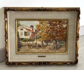 Enrico Vizzotto Alberti (1880-1976) - Paesaggio Autunnale