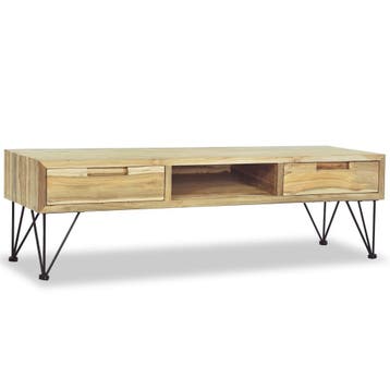 vidaXL Tv-meubel 120x35x35 cm massief teakhout, Verzenden