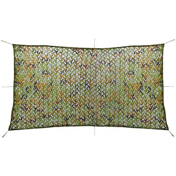 vidaXL Camouflagenet met opbergzak 1,5x3 m, Verzenden