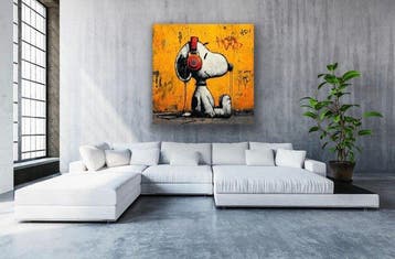 ERIC BRUMETTE - DJ SNOOPY SAVED MY LIFE 10 - Toile L -