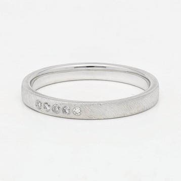 Ring - 14 karaat Witgoud Diamant (Natuurlijk), Nieuw