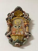 Bénitier - XXe siècle - Saint Nicolas de Bari - 28 cm