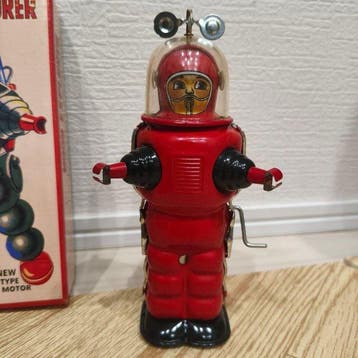 Tin Tom Toys - Blikken speelgoed - MOON EXPLORER – Space, Antiek en Kunst