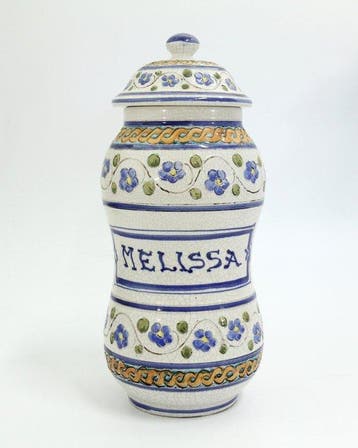 NO RESERVE - Set grote zware apothekerspotten - HANDWERK -