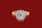 Ring - 14 karaat Geel goud - 2.04ct. tw. Diamant (Lab-grown)