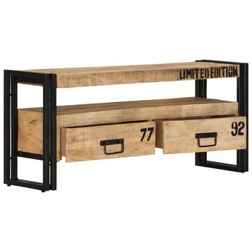 vidaXL Tv-meubel 100x30x45 cm massief mangohout, Verzenden