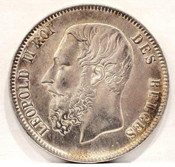 Belgique. Léopold II. 5 Francs 1869 (Sans prix de réserve), Postzegels en Munten