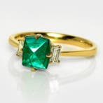 Sans prix de réserve - Bague - 14 carats Or jaune, IGI 1,26
