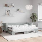 vidaXL Slaapbank onderschuifbed matrassen 80x200 cm fluweel, Verzenden, Nieuw