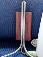 Lamp - Verchroomd, Kristal, teakhout - Teepee wandlamp