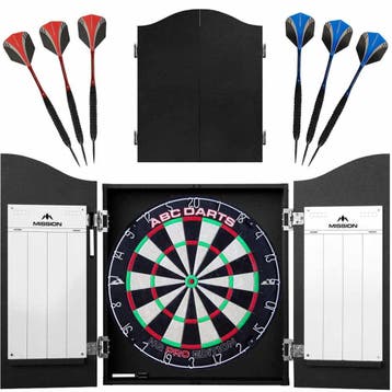 ABC Darts - Dartkabinet met Dartbord en 2 sets Dartpijlen, Ophalen of Verzenden, Nieuw, Dartbord