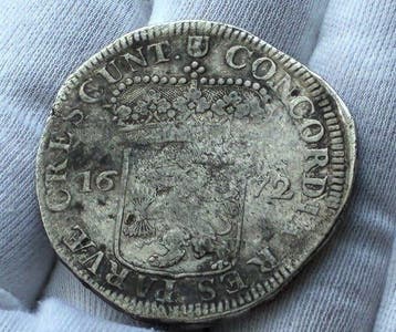 Nederland, Dordrecht Zilveren Dukaat 1672 / Rampjaar /