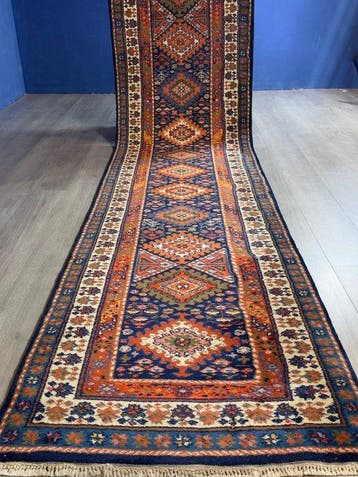 Kazak - Vloerkleed - 396 cm - 90 cm, Huis en Inrichting, Nieuw