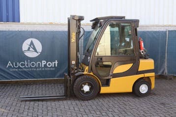 Veiling: Heftruck Yale GLP30VX LPG 2510kg 4.91m 2013, Ophalen