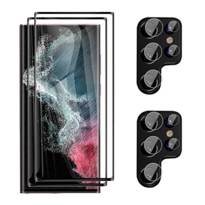 Samsung Galaxy S23 Ultra - 4 in 1 Bescherming - 2x Screen, Télécoms, Téléphonie mobile | Housses, Coques & Façades | Marques Autre