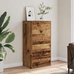 vidaXL Dressoir met 6 lades 50x34x96 cm bewerkt hout oud, Verzenden