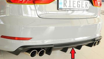 Rieger diffuser | A3 (8V): 07.12-08.16 (tot Facelift) - 5-dr, Verzenden