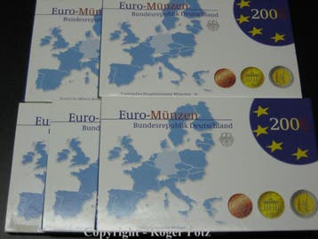 29,40 Euro Brd Kursmuntset 2006 A D F G J komplett polier..., Verzenden, België