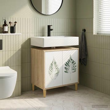 vidaXL Badkamerkast HANAU Sonoma 60 x 40 x 60 cm Bewerkt, Verzenden