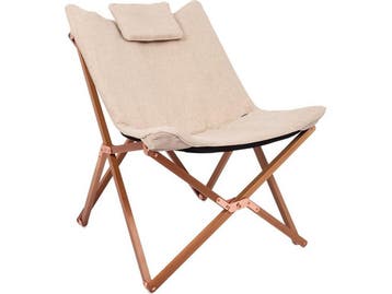 Bo-Camp Bloomsbury - Relaxstoel - Inklapbaar - Beige, Verzenden